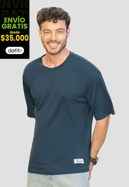 Camiseta Hombre Azul Petroleo Rutta 105957