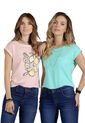 Camiseta Paq X2 Mujer Multicolor Rutta 32661 de Rutta