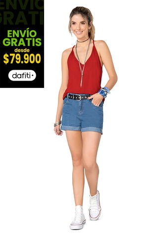 Short Mujer Azul Medio Rutta 78594 Rutta