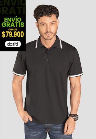 Polo Hombre Negro Rutta 89617 Rutta