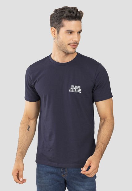 Camiseta Hombre Azul Rutta 1855