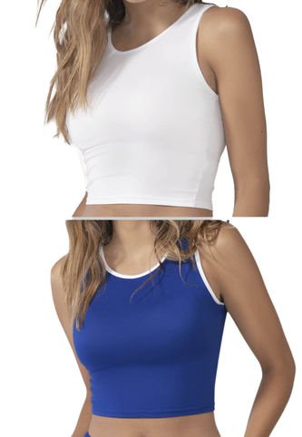 Crop Top Paq X2 Mujer Multicolor Rutta 32865 Rutta
