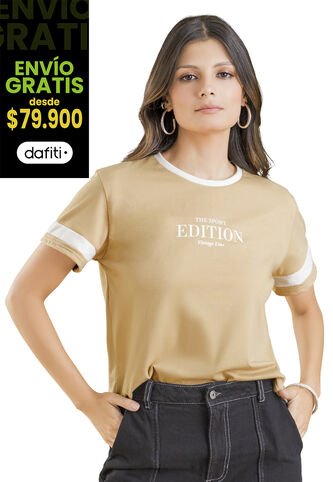 Camiseta Mujer Caramelo Rutta 102886 Rutta