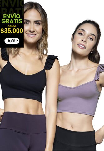 Crop Top Paq X2 Mujer Multicolor Rutta 31622 Rutta