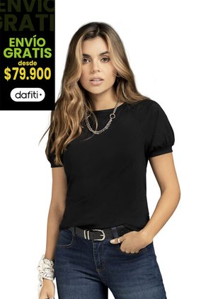 Camiseta Mujer Negro Rutta 78606
