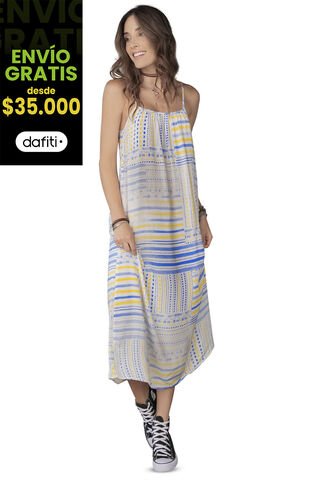 Vestido Largo Estampado Rutta 9756 Rutta