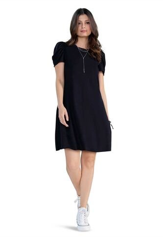 Vestido Corto Mujer Negro Rutta 3772 Rutta