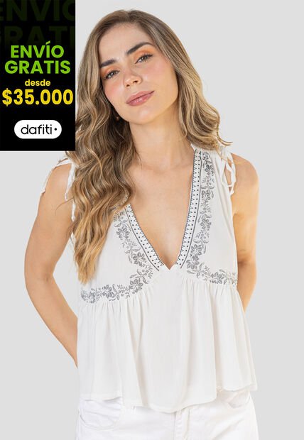 Blusa Mujer Crudo Rutta 110706