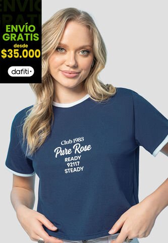 Camiseta Mujer Azul Profundo Rutta 107358 Rutta