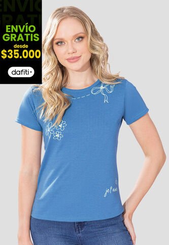 Camiseta Mujer Azul Rutta 107343 Rutta