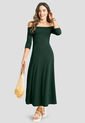 Vestido Largo Mujer Verde Pino Rutta 104163 de Rutta