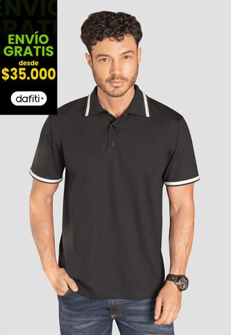 Polo Hombre Negro Rutta 89617 Rutta