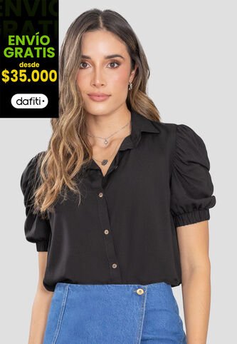 Camisa Mujer Negro Rutta 78612 Rutta