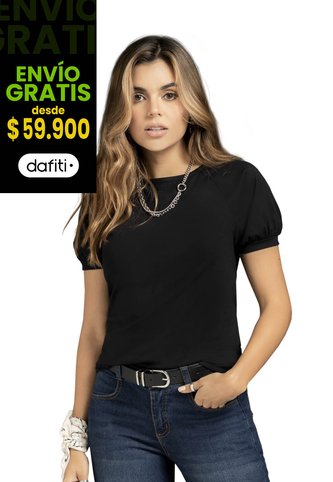 Camiseta Mujer Negro Rutta 78606 Rutta