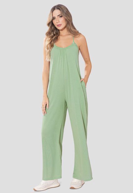 Enterizo Largo Mujer Verde Matcha Rutta 108008