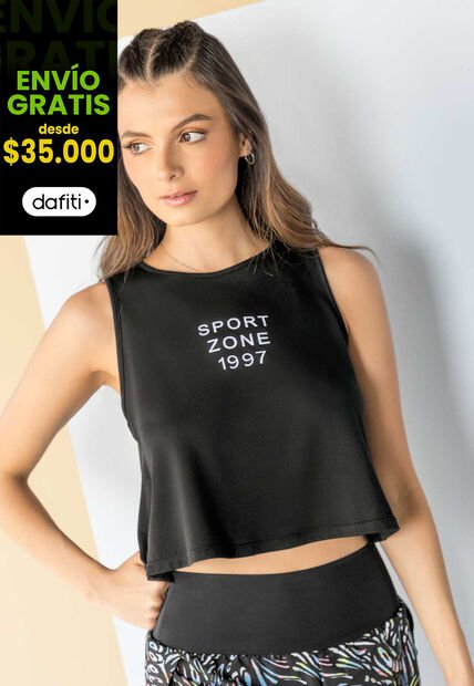 Camisilla Mujer Negro Rutta 100616