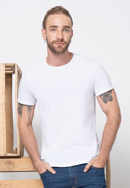 Camiseta Hombre Blanco Rutta 4289