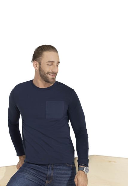Camibuso Hombre Azul Navy Rutta 96464