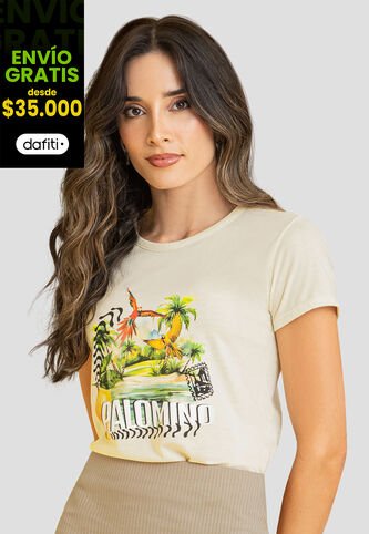 Camiseta Mujer Crema Rutta 107947 Rutta