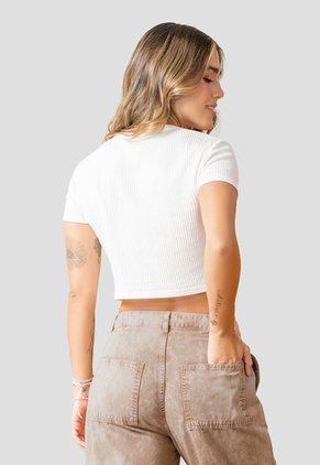 Crop Top Mujer Marfil Rutta 104038