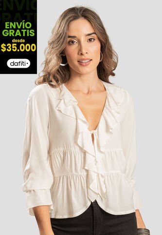 Blusa Mujer Crudo Rutta 110125 Rutta