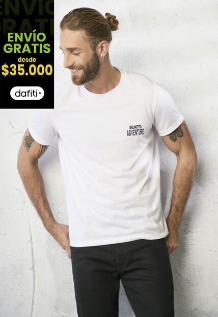 Camiseta Hombre Blanco Rutta 1855