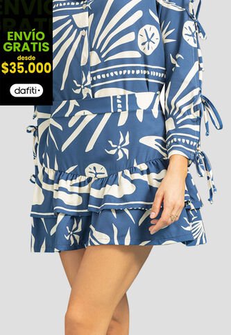 Falda Corta Mujer Estampado Rutta 107965 Rutta