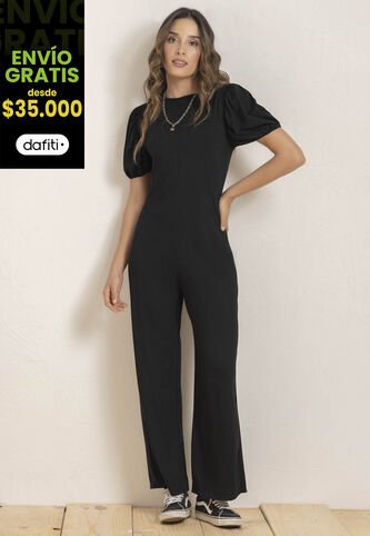 Enterizo Largo Mujer Negro Rutta 90833 Rutta