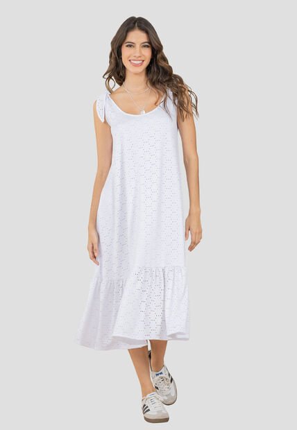 Vestido Largo Mujer Blanco Rutta 105016