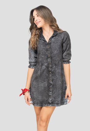 Vestido Corto Mujer Negro Rutta 104602