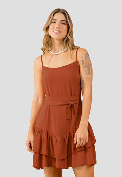 Vestido Corto Mujer Ladrillo Rutta 104064