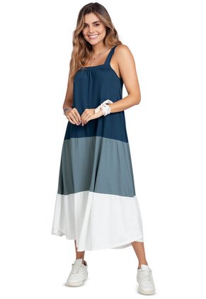 Vestido Largo Para Mujer Multicolor Rutta