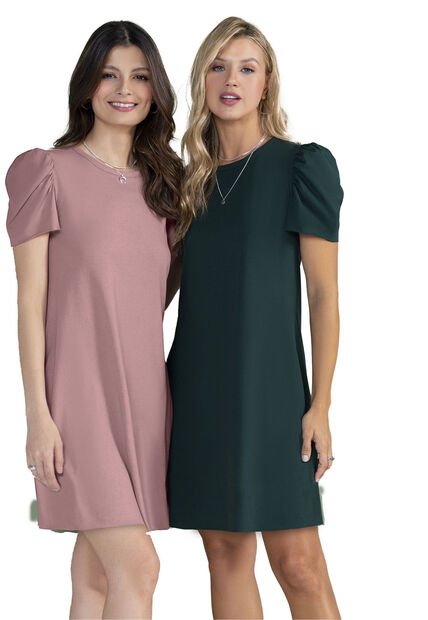 Vestido Corto Verde Botella Rutta 3772