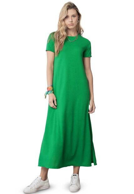 Vestido Largo Mujer Verde Rutta 5616