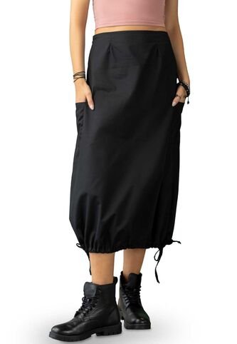 Falda Larga Mujer Negro Rutta 100204 Rutta