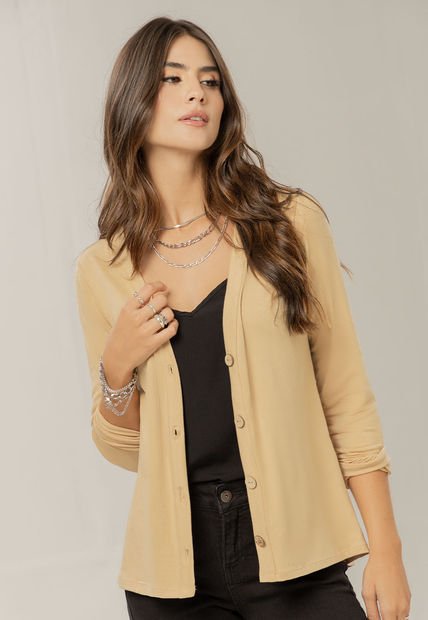 Cardigan Mujer Beige Rutta 104779