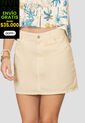 Falda Corta Mujer Beige Rutta 106894 de Rutta