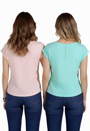 Camiseta Paq X2 Mujer Multicolor Rutta 32661