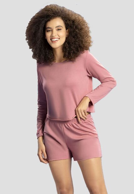 Conjunto Mujer Palo De Rosa Oscuro Rutta 89622