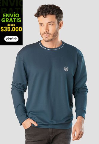 Buzo Hombre Azul Petróleo Rutta 105953 Rutta