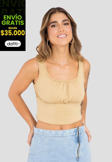 Crop Top Mujer Caramelo Rutta 104043