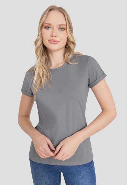 Camiseta Mujer Gris Medio Rutta 77403