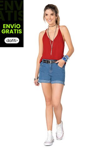 Short Mujer Azul Medio Rutta 78594 Rutta