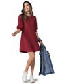 VESTIDO CORTO MUJER VINOTINTO 86023 de Rutta