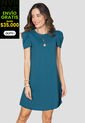Vestido Corto Mujer Azul Petroleo Rutta 106601 de Rutta