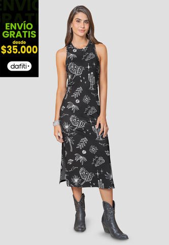 Vestido Largo Mujer Estampado Rutta 106575 Rutta