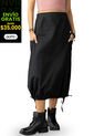 Falda Larga Mujer Negro Rutta 100204 de Rutta