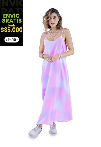 Vestido Largo Mujer Estampado Rutta 3814 Rutta