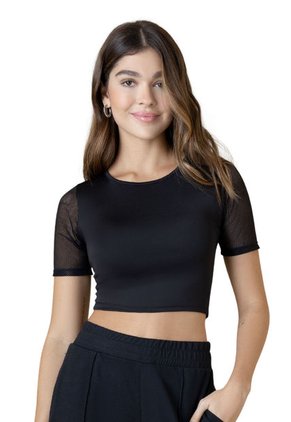 Crop Top Mujer Negro 34511