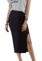 Falda Larga Para Mujer Negro Rutta 79567 de Rutta